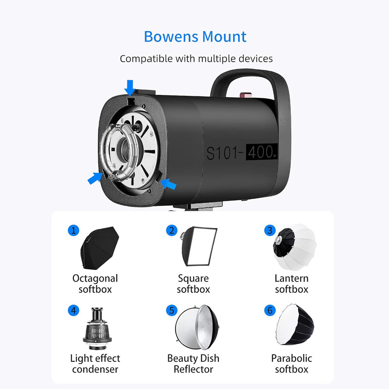فلاش استودیویی نیور مدل S101-400w