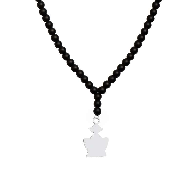 گردنبند نقره زنانه هایکا مدل تاج کد n.ha1-124
