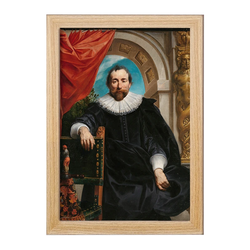 تابلو خندالو مدل پرتره روژه لو ویتر اثر جیکوب جردن کد F12395