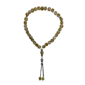 تسبیح نقره گالری ظهیرالدینی مدل سیترین SIT-05-33