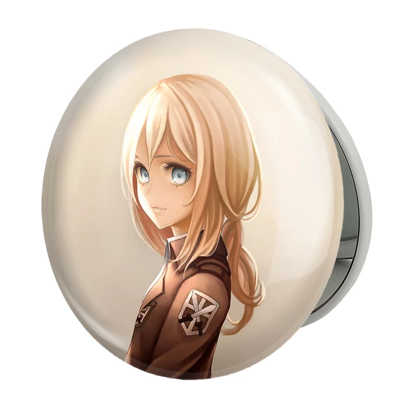 آینه جیبی خندالو طرح هیستوریا ریس انیمه اتک آن تایتان Attack on Titan مدل تاشو کد 10984