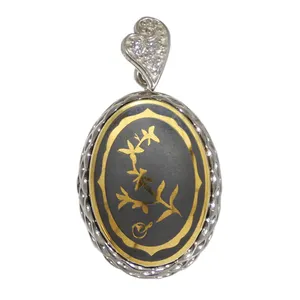 آویز گردنبند نقره زنانه مدل حدید مرداد ماه کد 77921