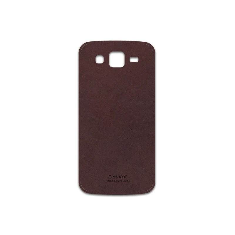 برچسب پوششی ماهوت مدل Matte-Dark-Brown-Leather مناسب برای گوشی موبایل سامسونگ Galaxy Grand 2