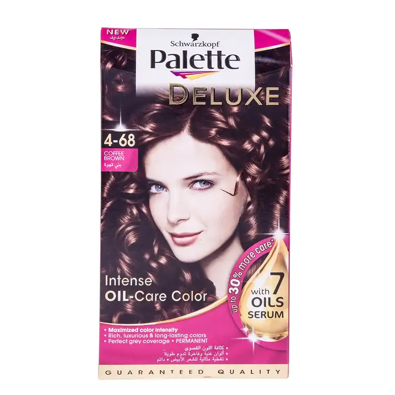 کیت رنگ مو پلت سری Deluxe مدل Coffee Brown شماره 68-4