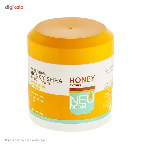 کرم دست نیودرم مدل Honey Shea حجم 150 میلی لیتر