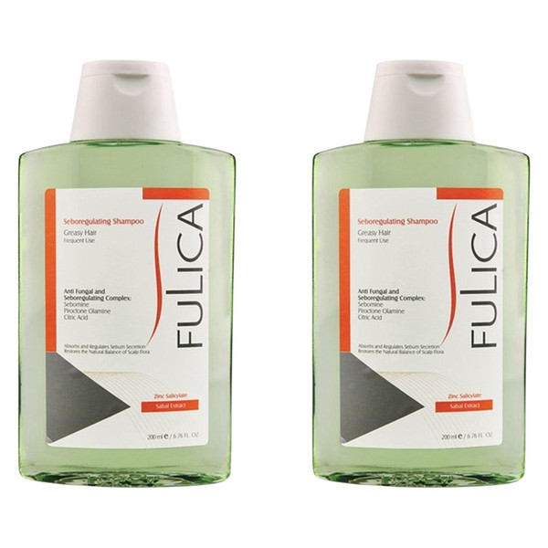 شامپو مو فولیکا مدل seboregulating حجم 200 میلی لیتر مجموعه 2 عددی