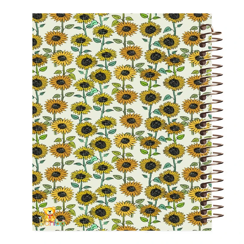 دفتر زبان 100 برگ بانیبو مدل آفتابگردان کد 118