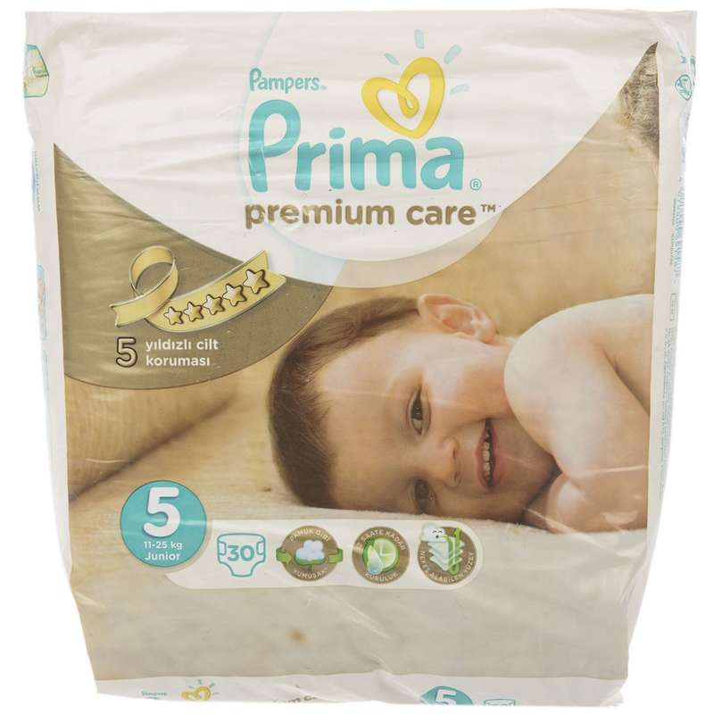 پوشک پمپرز مدل Prima سایز 5 بسته 30 عددی
