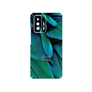 MAHOOT Green Feather Cover Sticker for Xiaomi 11T 5G