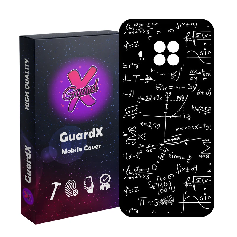 کاور گارد ایکس طرح ریاضی مدل Glass10528 مناسب برای گوشی موبایل شیائومی MI 10T Lite/Redmi Note 9 Pro 5G/10I 5G