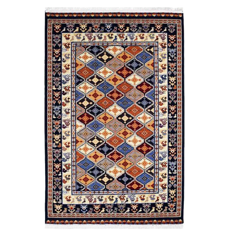 گليم ماشيني ستاره كوير يزد مدل G_114 گليم ماشيني ستاره كوير يزد مدل G_114