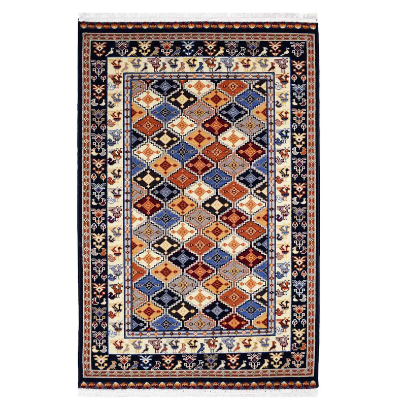 گليم ماشيني ستاره كوير يزد مدل G_114 گليم ماشيني ستاره كوير يزد مدل G_114