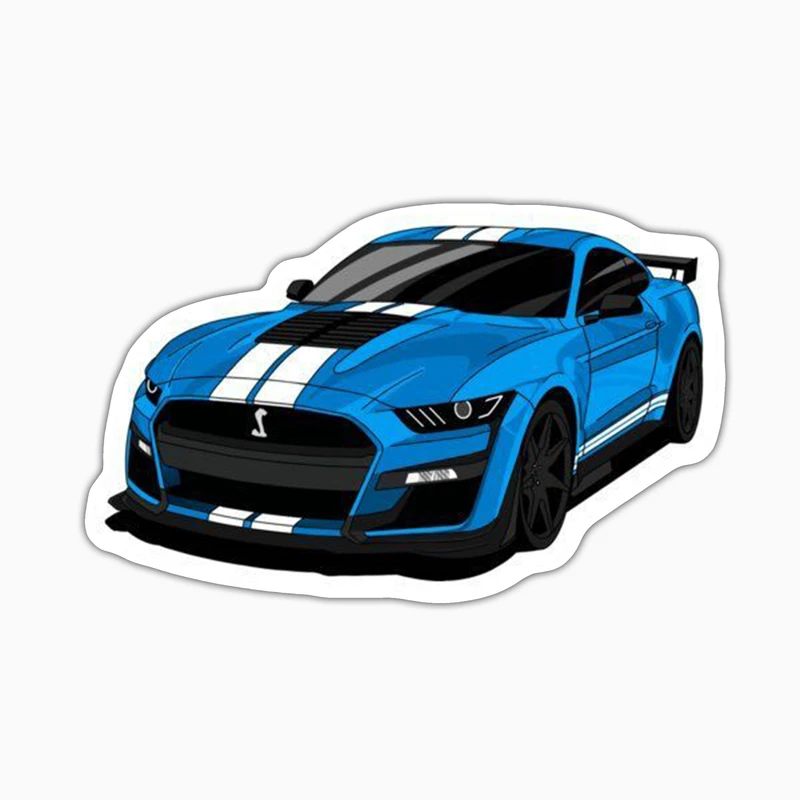 استیکر لپ تاپ و موبایل بووم طرح ماشین مدل Ford Shelby کد UV001