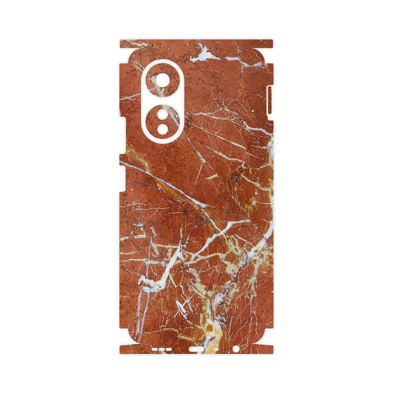 برچسب پوششی ماهوت مدل Red Marble-FullSkin مناسب برای گوشی موبایل اپو A58 4G
