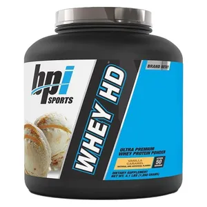 پودر پروتئین وی اچ دی با طعم وانیل کارامل بی پی ای - 1850 گرم