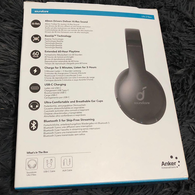 هدست بلوتوثی انکر مدل  SoundCore Life 2 Neo