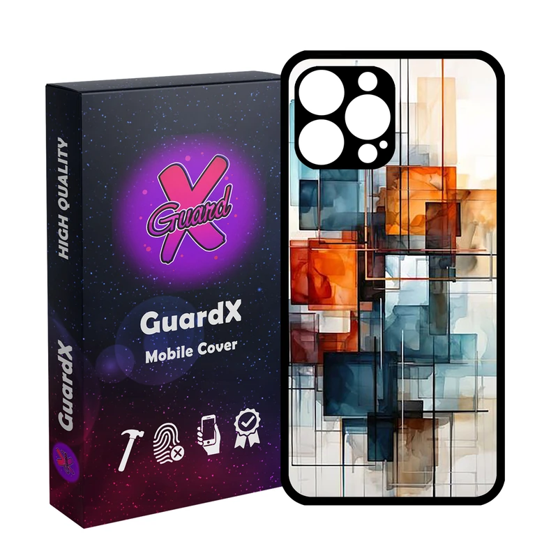 کاور گارد ایکس طرح آبرنگی مدل Glass10811 مناسب برای گوشی موبایل اپل iPhone 13 Pro Max