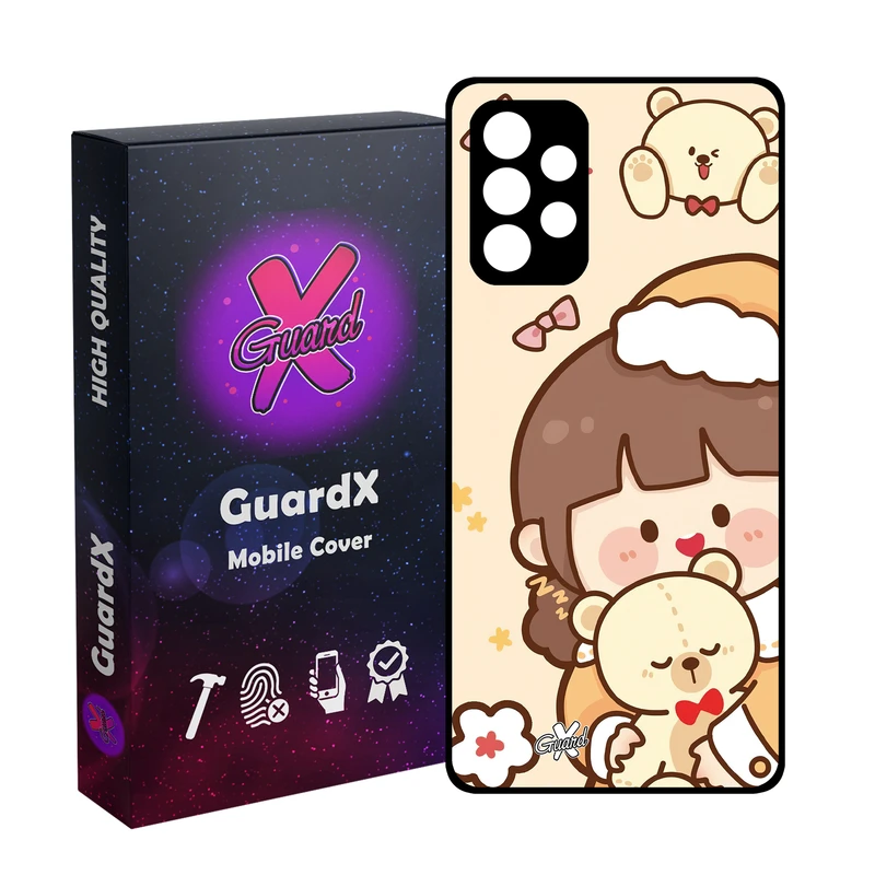 کاور گارد ایکس طرح Girl مدل Glass10524 مناسب برای گوشی موبایل سامسونگ galaxy A32 4G