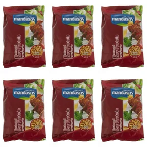 سویا طعم کبابی مانداسوی - 150 گرم بسته  6 عددی