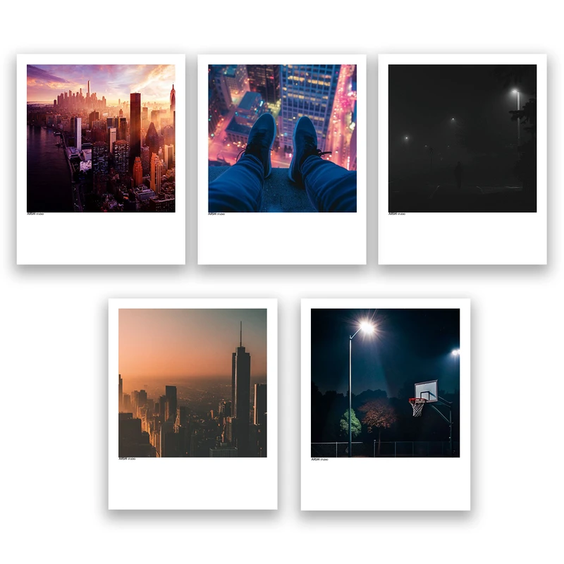 آویز تزیینی عرش مدل فانتزی منظره شهر کد Asa593 مجموعه پنج عددی