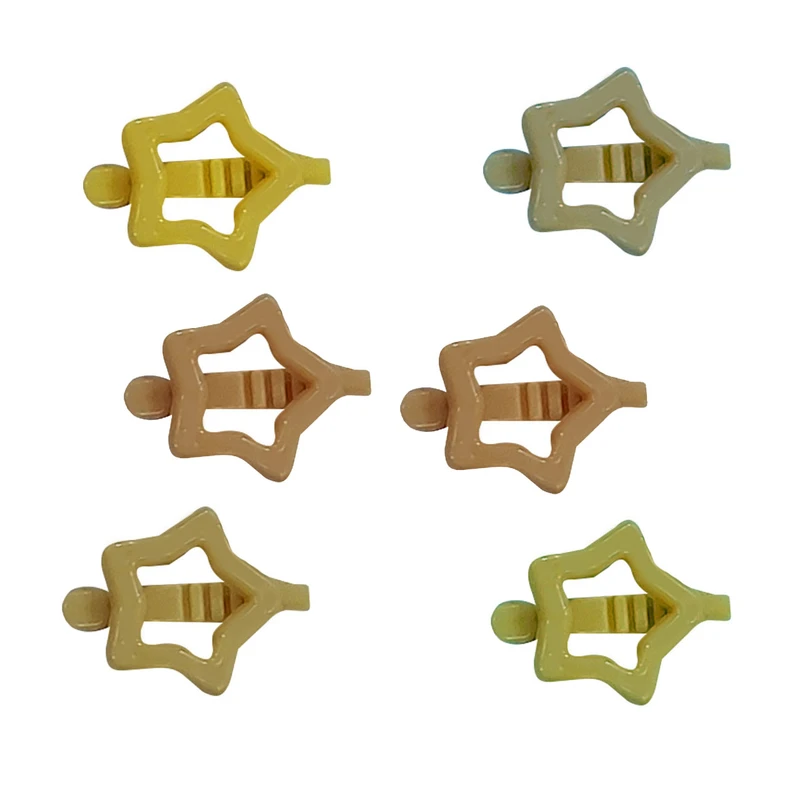 گیره مو دخترانه مدل PZF مجموعه 6 عددی 