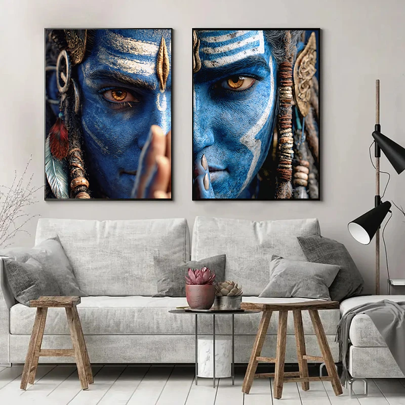 تابلو طرح آواتار کد 03 فریم مشکی مجموعه 2 عددی