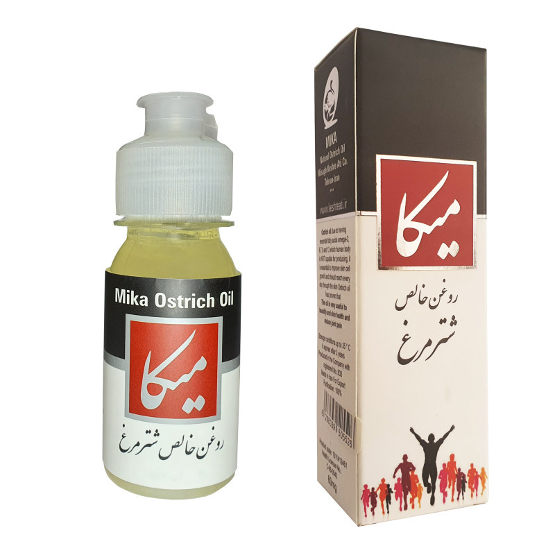 روغن شترمرغ میکا مدل MO60 حجم 60 میلی لیتر  بسته 4 عددی