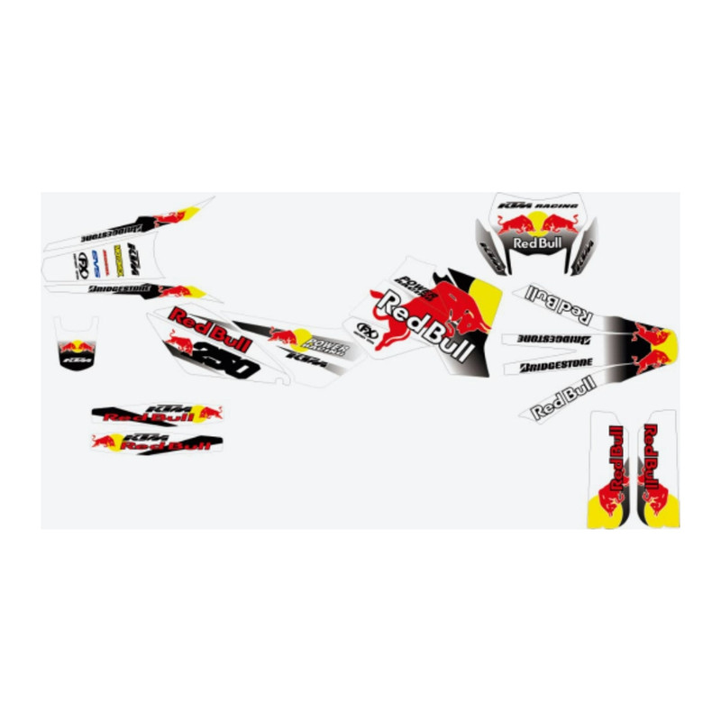 برچسب بدنه موتورسیکلت طرح ktm کد 86