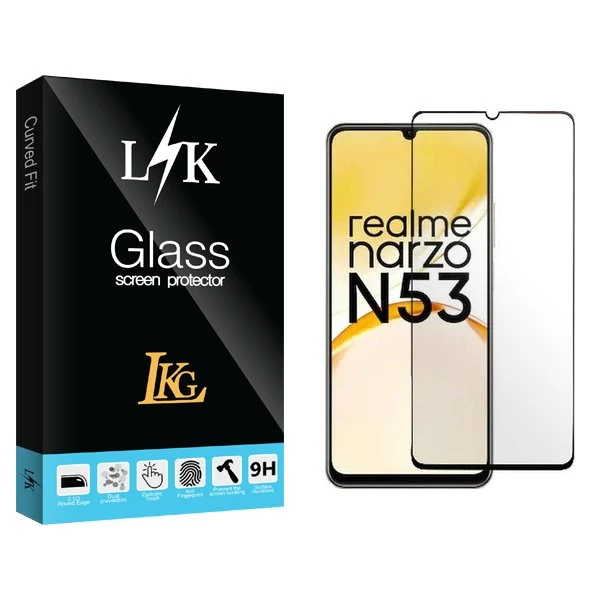 محافظ صفحه نمایش شیشه ای ال کا جی مدل LKK مناسب برای گوشی موبایل ریلمی Narzo N53