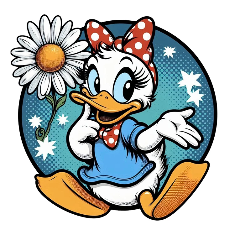 استیکر پارچه و لباس پاد آفرین مدل کارتونی کیوت فانتزی بامزه کد S3421