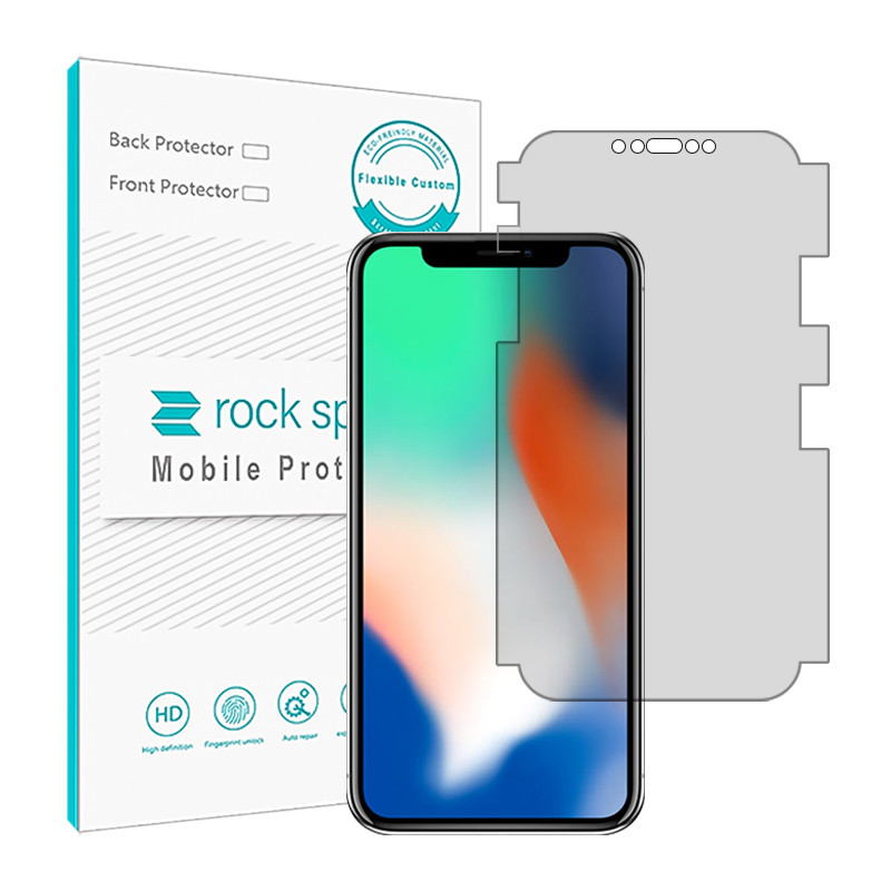 محافظ صفحه نمایش شفاف راک اسپیس مدل HGL-Medium مناسب برای گوشی موبایل اپل iPhone XS