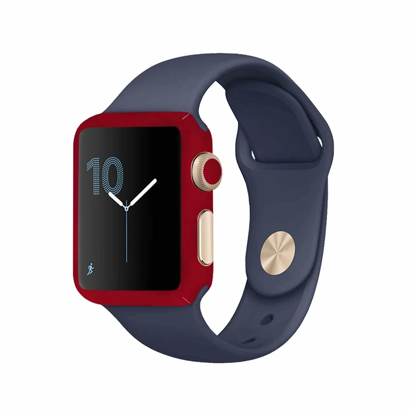 برچسب ماهوت طرح Matte-Warm-Red مناسب برای اپل واچ Watch 2 42mm