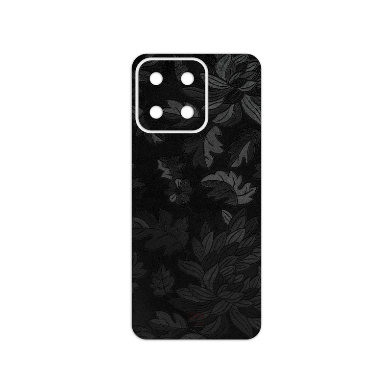 برچسب پوششی ماهوت مدل Black-Wildflower مناسب برای گوشی موبایل آنر X7c
