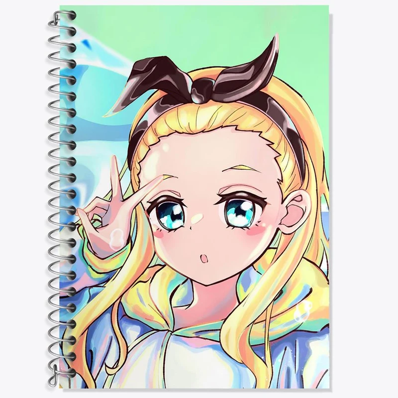 دفتر لغت 50 برگ خندالو مدل کورومی انیمه لیکوریس ریکویل Lycoris Recoil کد 23001