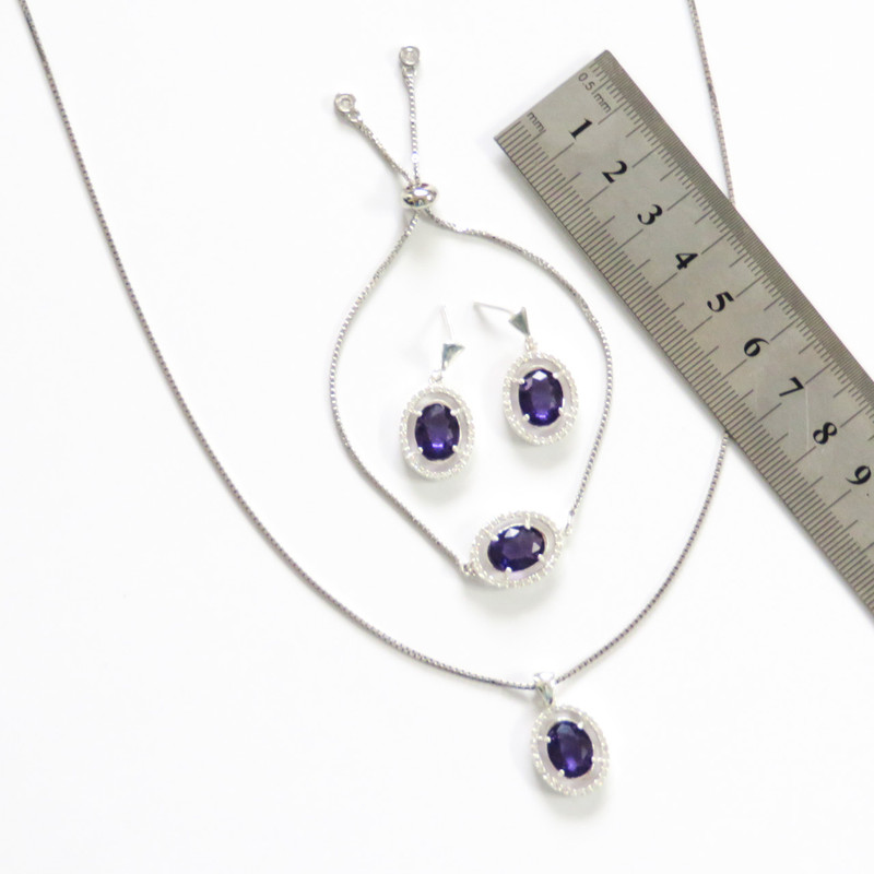 نیم ست نقره زنانه کد AV174D-S10 C4