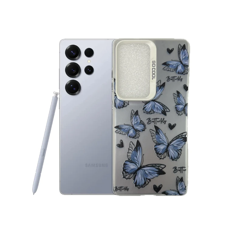 کاور طرح پرواز پروانه ها مناسب برای گوشی موبایل سامسونگ Galaxy S25 Ultra