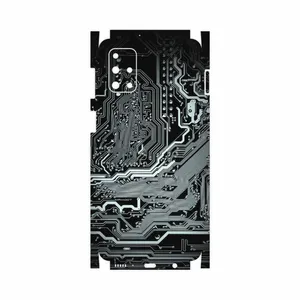 MAHOOT Black-Printed-Circuit-Board-FullSkin Cover Sticker for Samsung Galaxy M31S