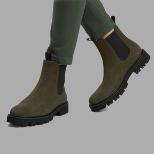 نیم بوت مردانه چرم مشهد مدل J6302-088