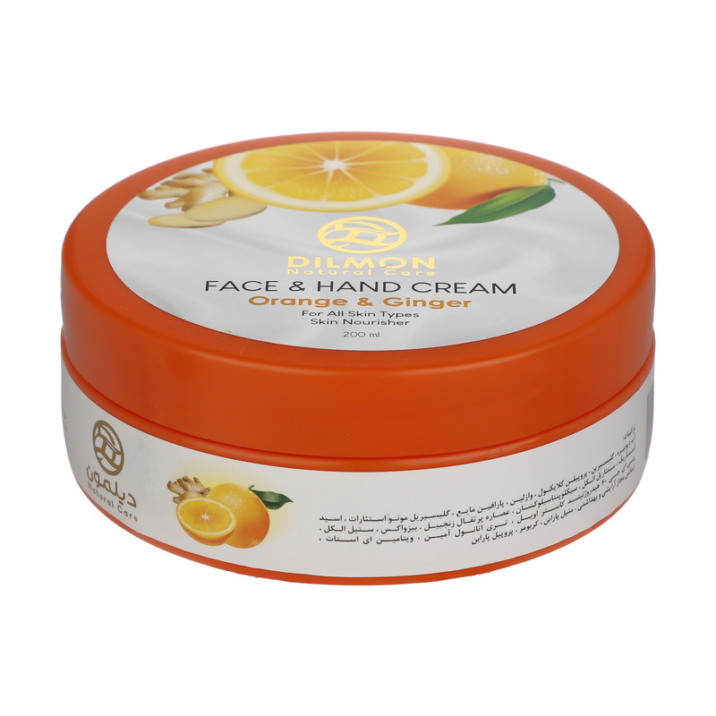 کرم مرطوب کننده دیلمون مدل Orange And Ginger حجم 200 میلی لیتر