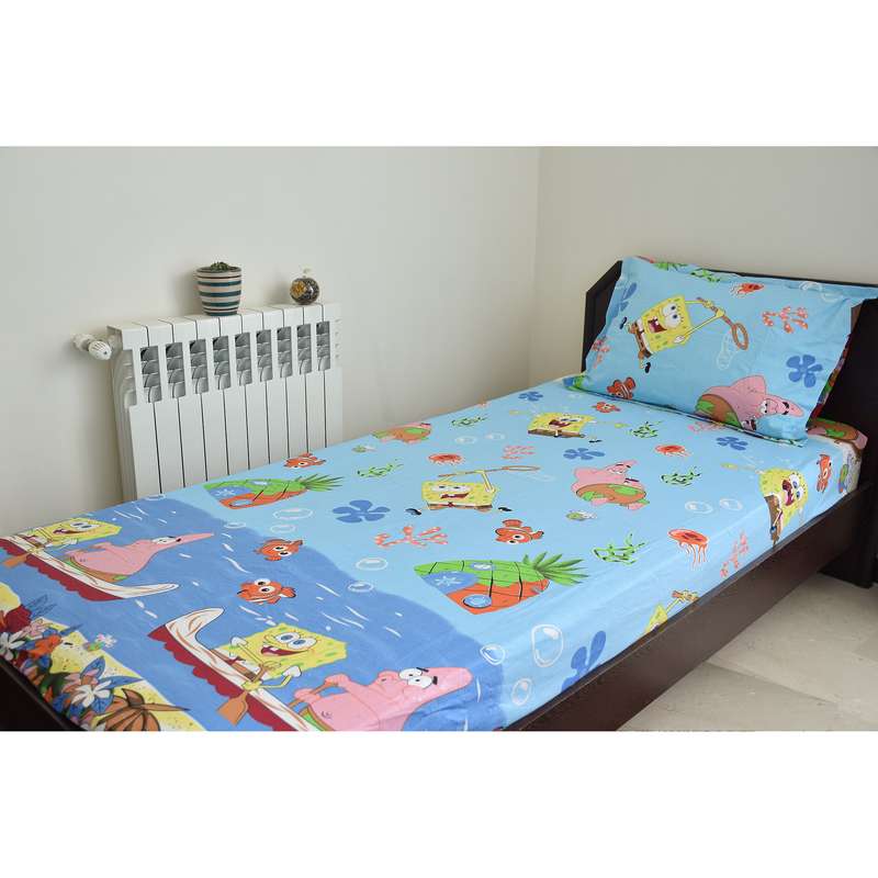 سرویس ملحفه بومرنگ مدل Patric-80 یکنفره 2 تکه