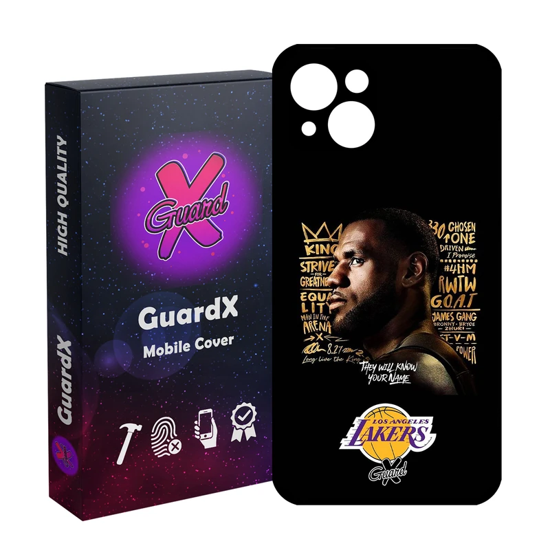 کاور گارد ایکس طرح Lebron James مدل Glass10120 مناسب برای گوشی موبایل اپل iPhone 13