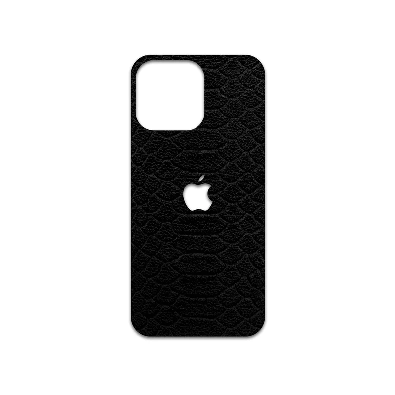 برچسب پوششی ماهوت مدل Black-Snake-Leather مناسب برای گوشی موبایل اپل iPhone 14 Pro Max