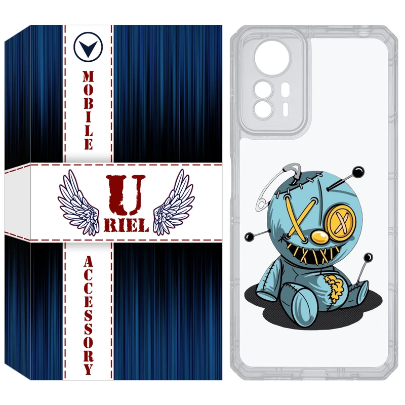 کاور یوریل مدل Clear کد 68 طرح عروسک مناسب برای گوشی موبایل شیائومی Redmi Note 12S