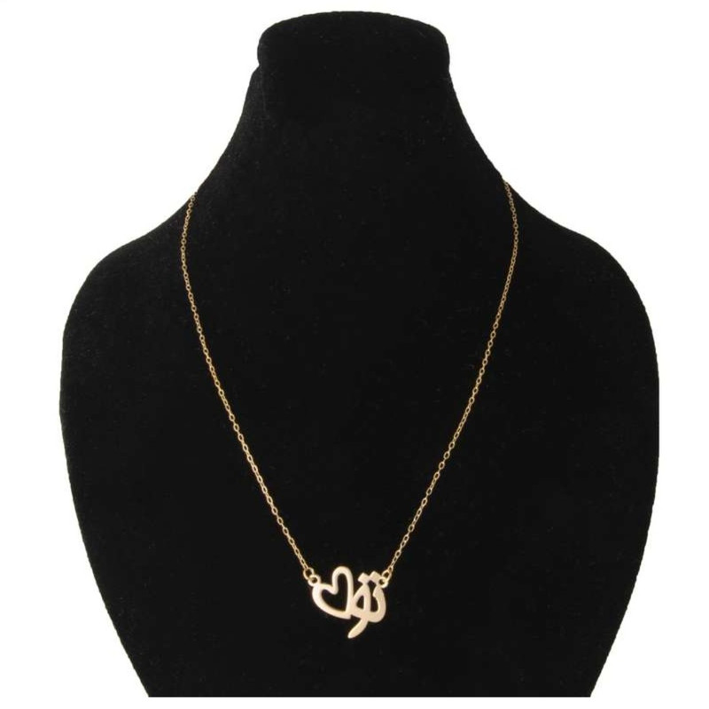 گردنبند طلا 18 عیار زنانه نیکان گلد مدل تو قلب 568