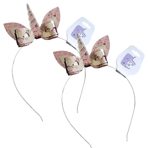تل مو دخترانه مدل اسب تک شاخ کد TP-2 بسته 2 عددی