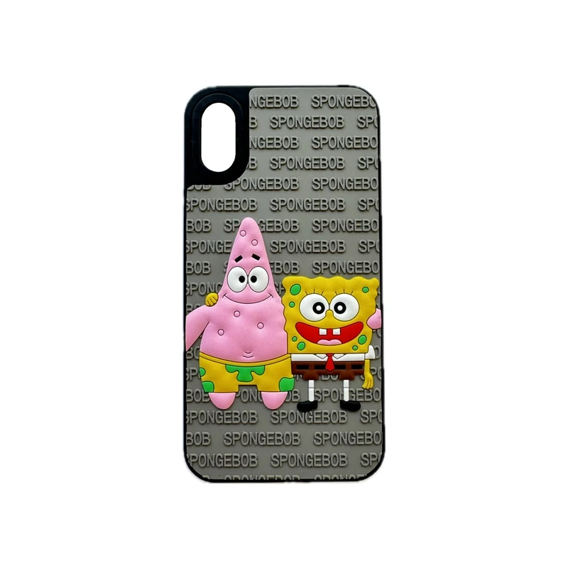 کاور مدل باب اسفنجی و پاتریک طرح دار برجسته کد Spongebob79 مناسب برای گوشی موبایل اپل iPhone X / XS