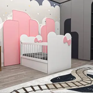تختخواب کودک مدل پاپیون سایز 140 × 80 سانتی متر