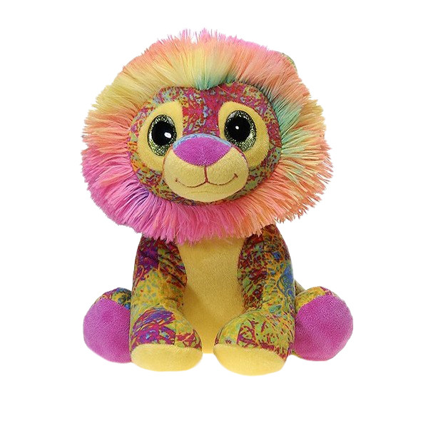 عروسک طرح شیر مدل Fiesta RainBow Lion کد SZ13/1049 ارتفاع 27 سانتی متر