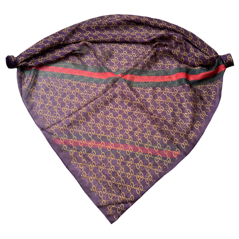 روسری زنانه مدل حریر ابرشیم زنجیری کد 3