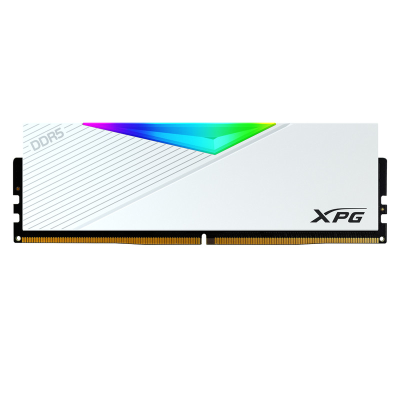 رم کامپیوتر DDR5 دو کاناله 6000 مگاهرتز CL40 ای دیتا ایکس پی جی مدل LANCER RGB WHITE DRAM MODULE ظرفیت 32 گیگابایت